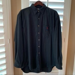 Ralph Lauren Lowell Sport Button Down Shirt Black